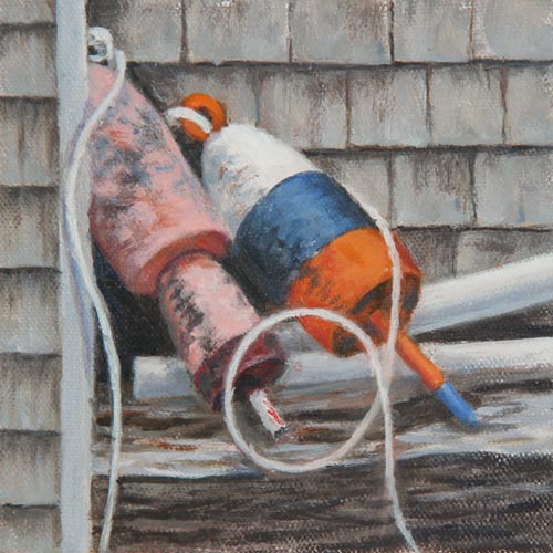 Will Kefauver oil paintings, "Buoys on the Side"
