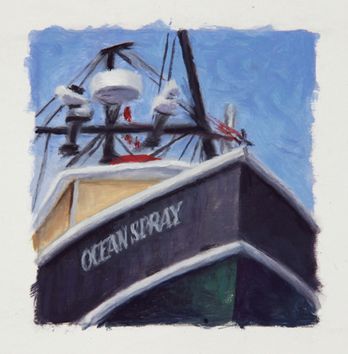 Will Kefauver oil painting, "Ocean Spray"