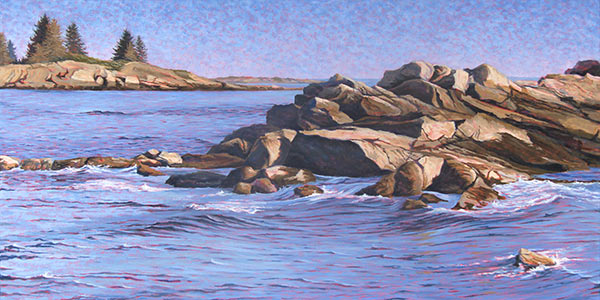"Island's Edge II", oil painting by Will Kefauver