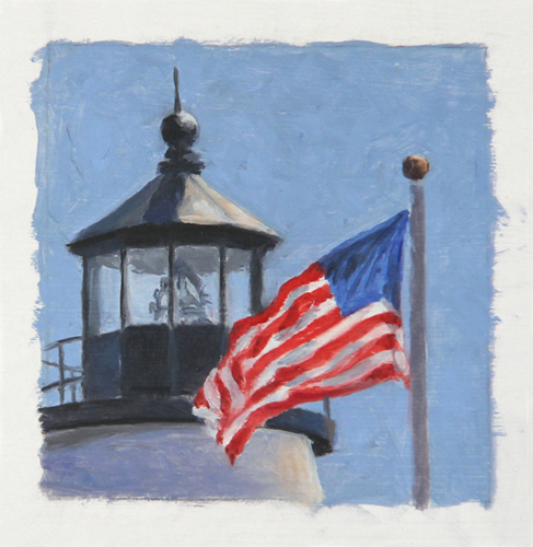 Will Kefauver oil painting, "Salute"