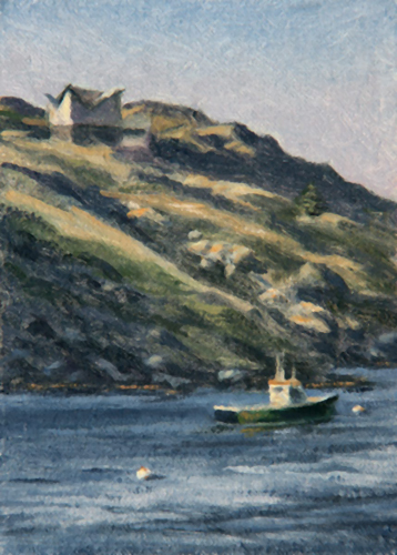 Will Kefauver oil painting, "Manana View"