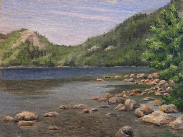 Will Kefauver oil painting, "Jordon's Pond"