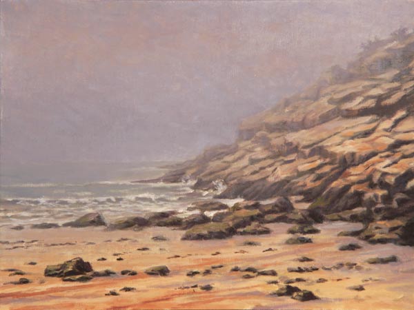 Will Kefauver oil painting, "Rocky Break"