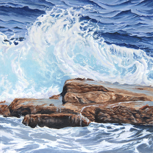 "Blue Fantasy", oil on canvas by Will Kefauver