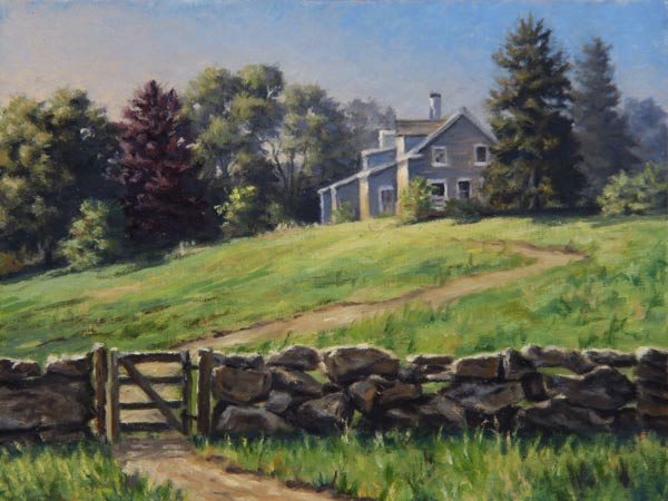 Will Kefauver oil painting, "Beetlebung Farm I"