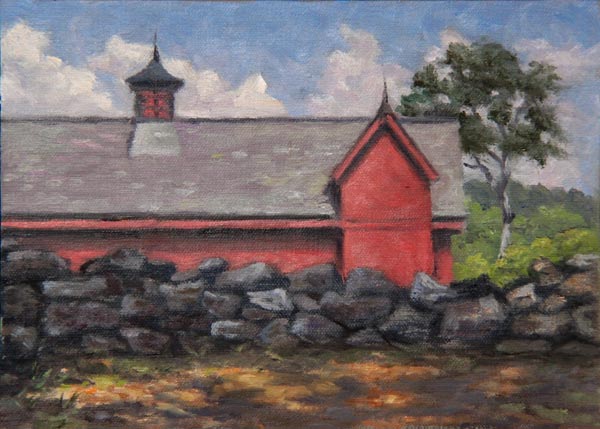 Will Kefauver oil painting, "Twin Peaks"