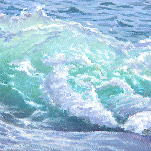 "Glassy Sea", oil painting by Will Kefauver