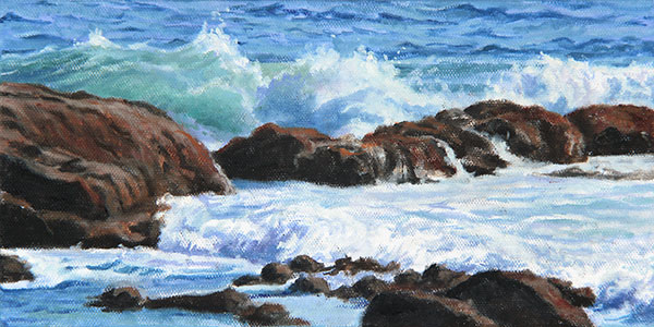 "Little Break", oil painting by Will Kefauver