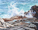 "Little Crash", oil painting by Will Kefauver