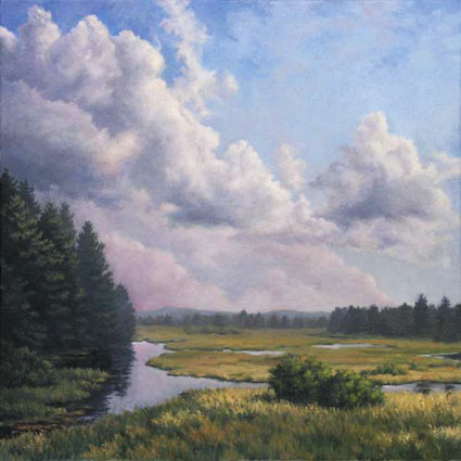 Will Kefauver, Painting, "Moose River Afternoon"