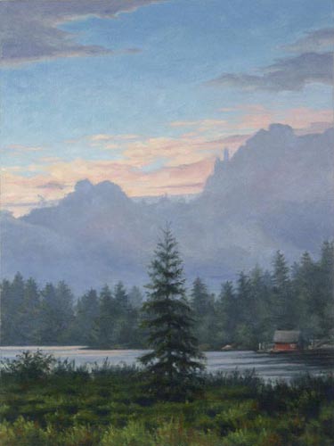 Will Kefauver oil painting, "Standing Alone"