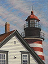 Will Kefauver original oil, "Quoddy Head Light"