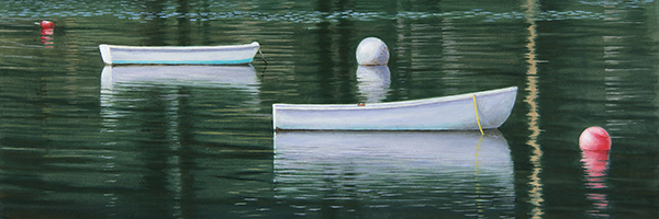 Will Kefauver oil painting, "Floaters"