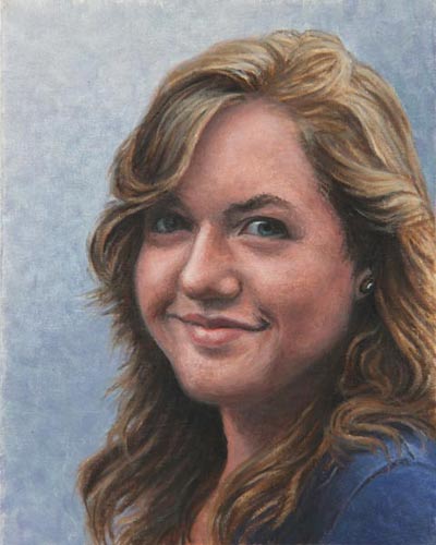 Will Kefauver portrait in oils, "Justine"