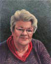 Will Kefauver portrait in oils, "Margo"