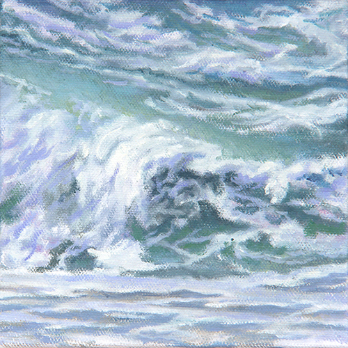 Will Kefauver oil painting, "Swirl"